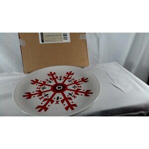 Longaberger Christmas Snowflake Plate - NIB